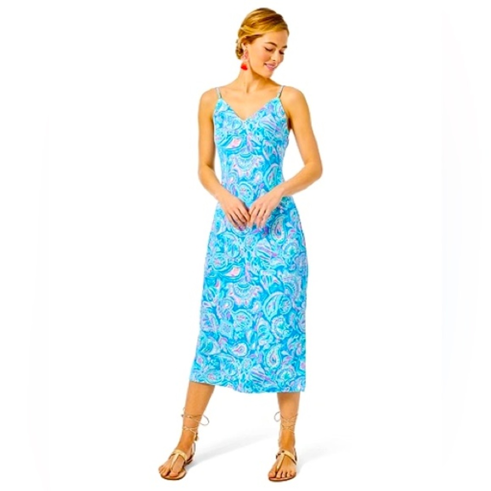 Lilly Pulitzer | Maretta Bias Midi Slip Dress | Size S
